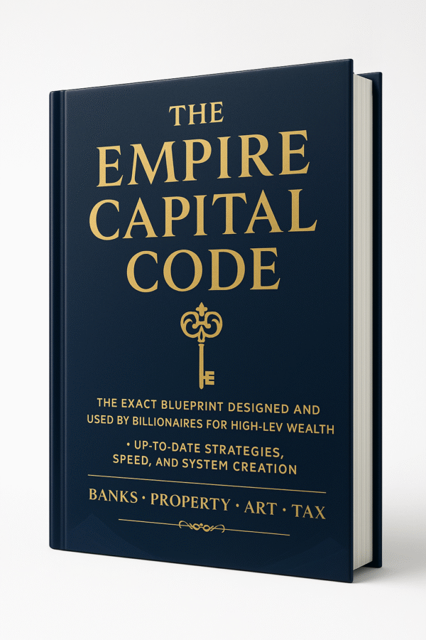The Empire Capital Code Book: The Exact Blueprint Designed and Used by Billionaires For High Level Wealth Up To Date Strategies, Speed, and System Creation
