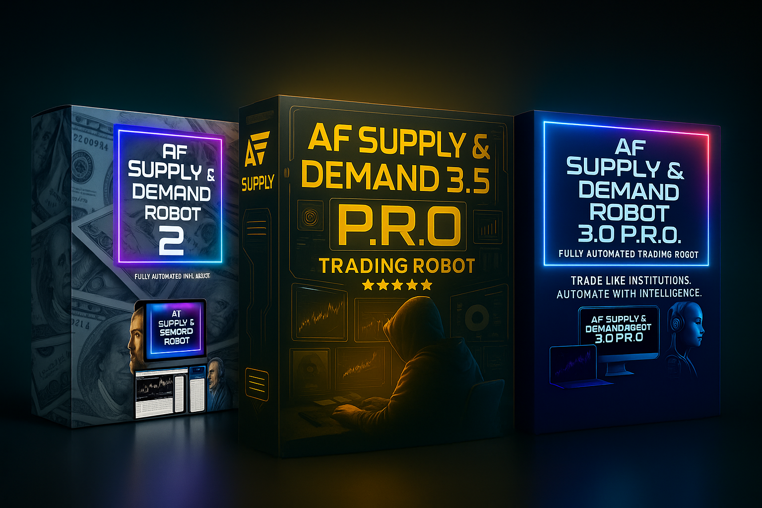 What are the Main differences between AF Supply and Demand versions 2.0, 3.0, and 3.5