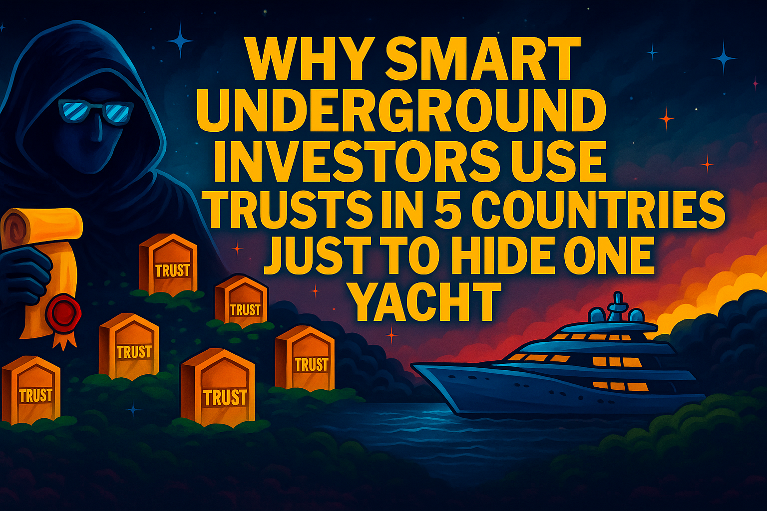 Why Smart Underground Investors Use Trusts in 5 Countries Just to Hide One Yacht