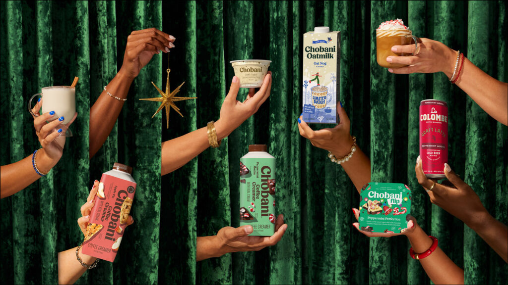Chobani yogurt factory and products highlighting $650 million funding round for US plant expansion.